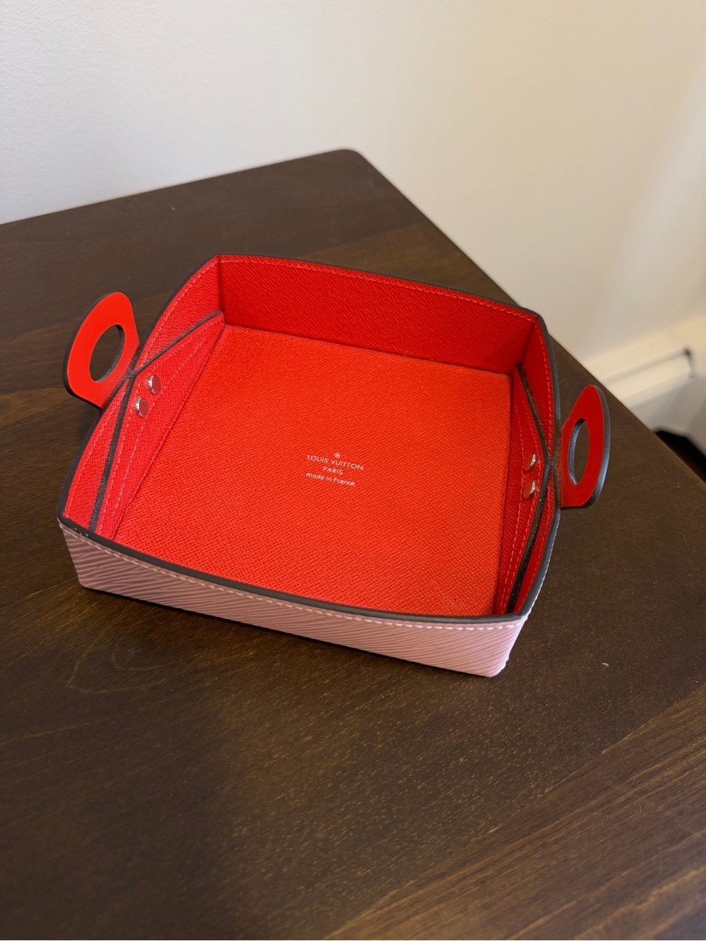 Louis Vuitton Red and Pink Epi Leather Small Valet Tray